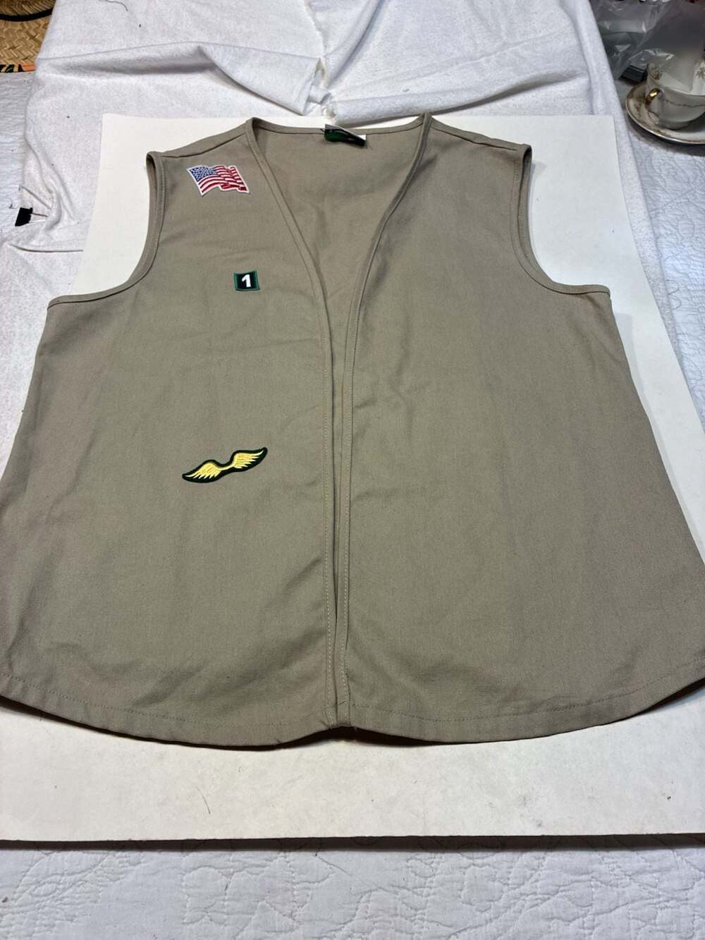Girl Scouts Official Cadette, Senior, and Ambassador Uniform Vest with Patches